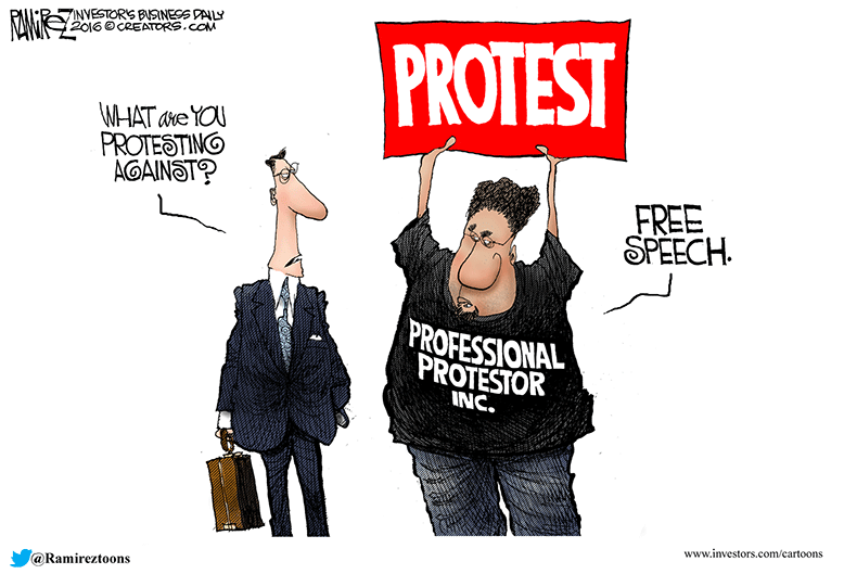 Image result for cartoons soros paid protestors